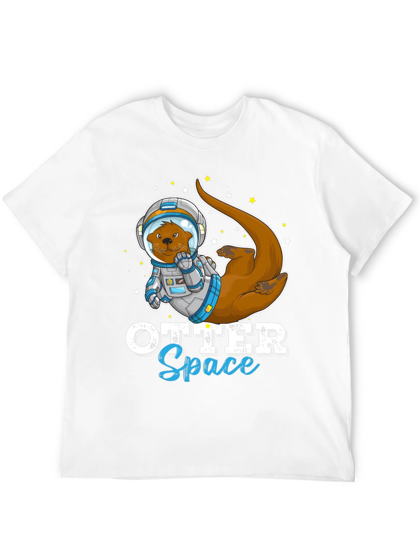 Black Otter Space T-Shirt - Funny Astronaut Animal Tee view 12