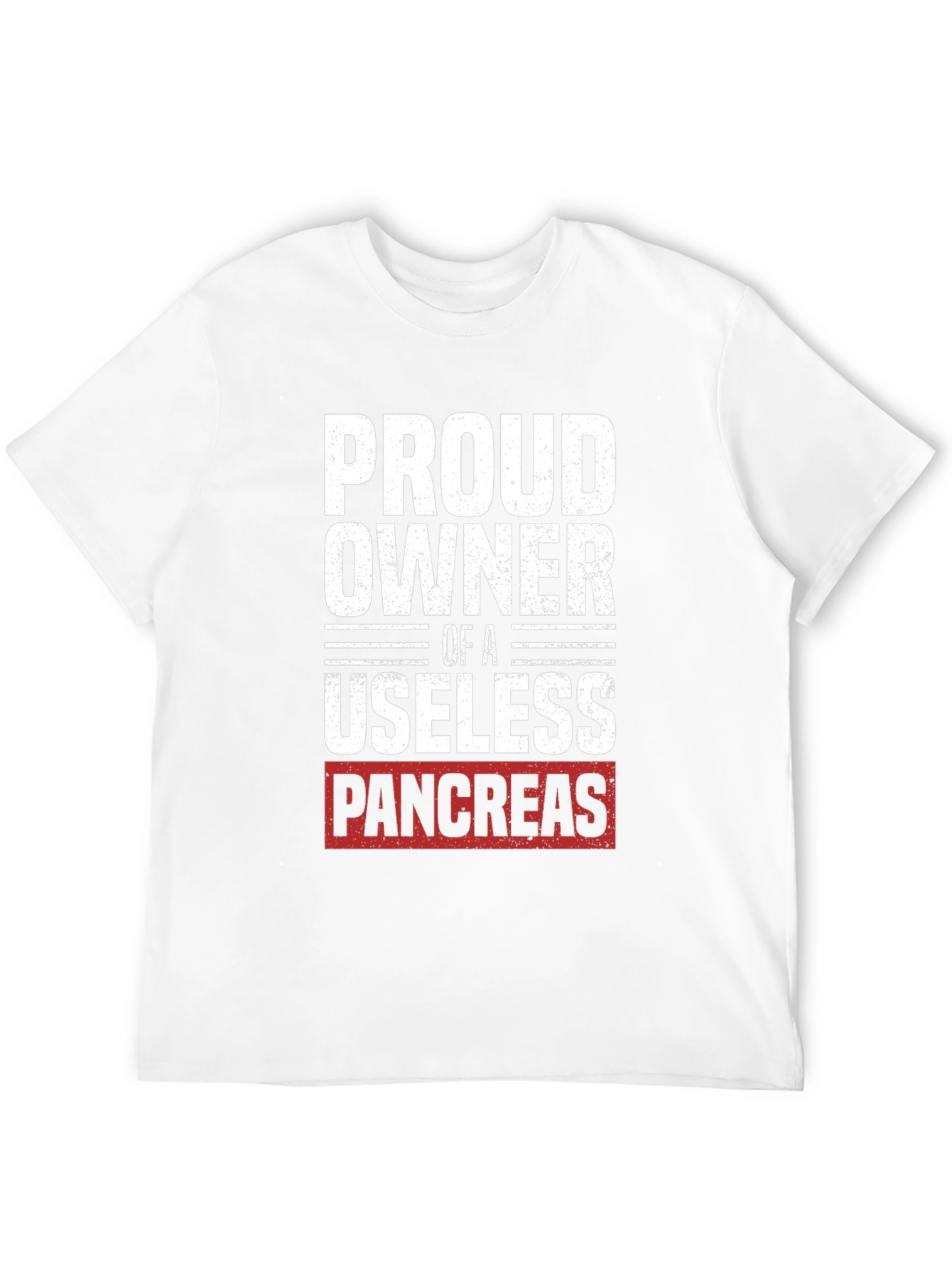 Black Proud Owner Useless Pancreas T-Shirt - Funny Diabetes Tee view 12