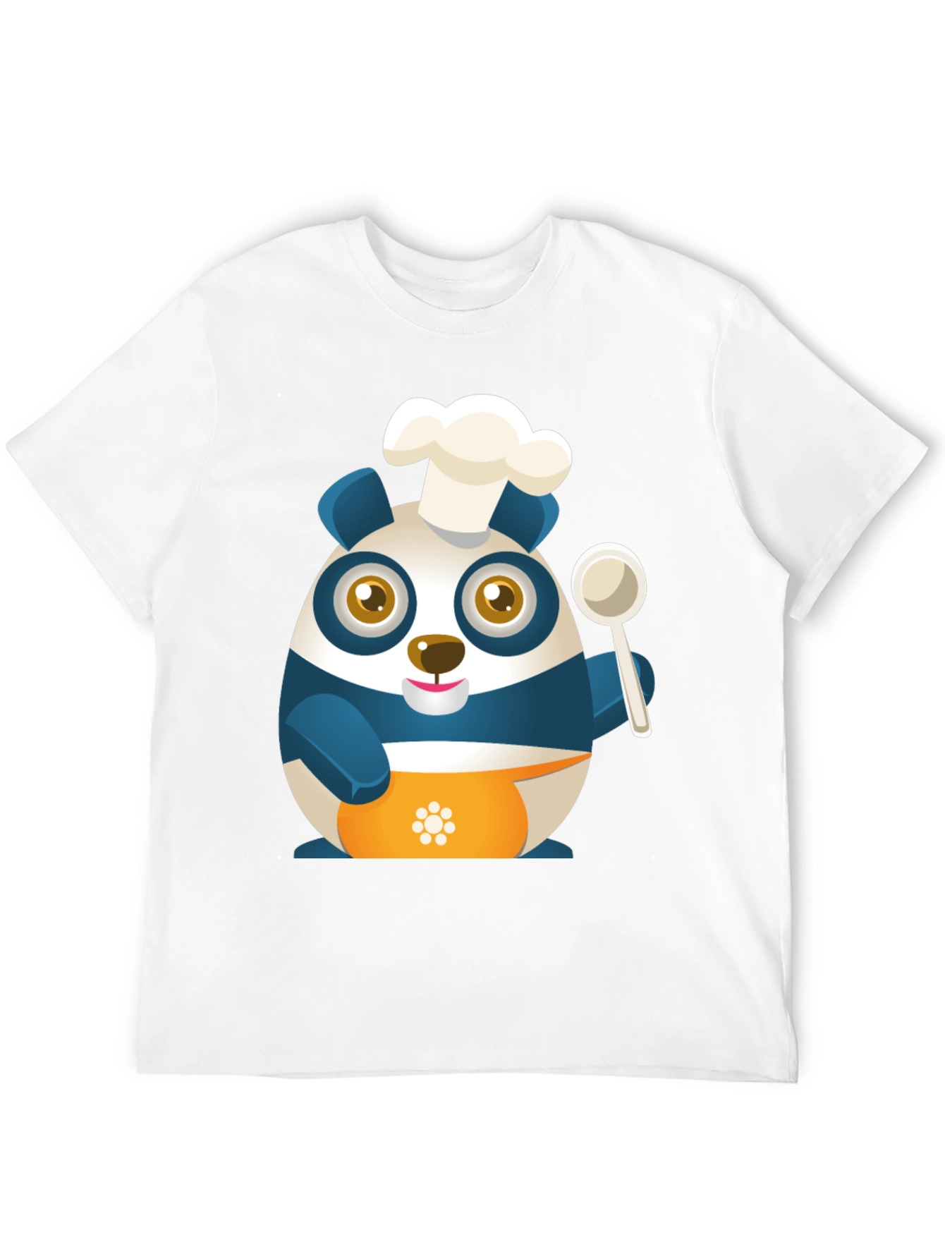 Black Chef Panda Black T-Shirt - Cute and Funny view 12