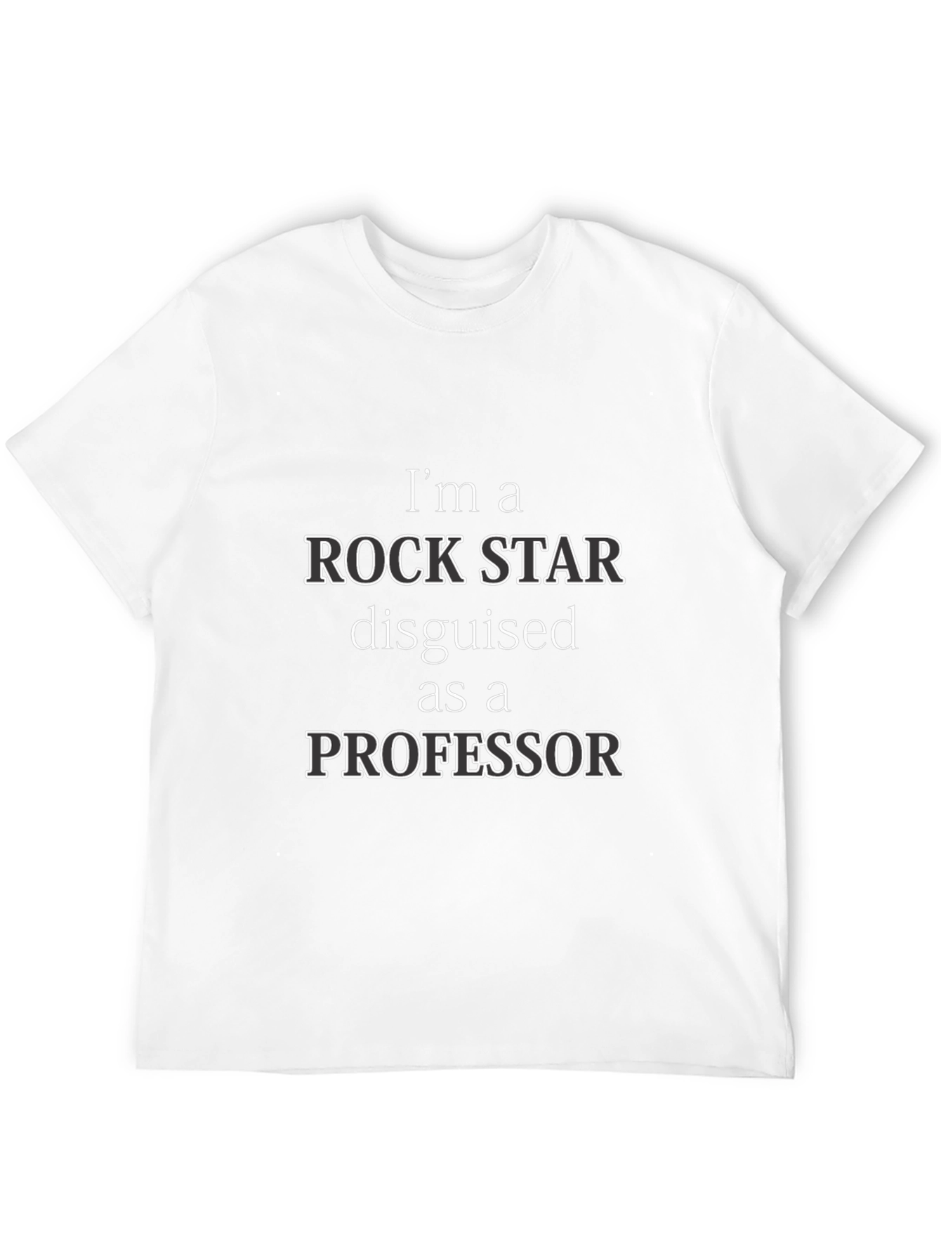 Black Rock Star Professor Graphic T-Shirt view 12