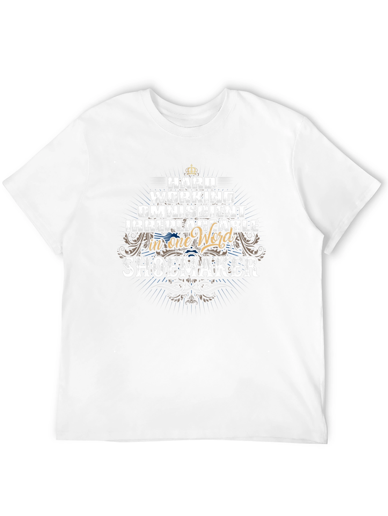 Black Hardworking Shoemaker T-Shirt view 12