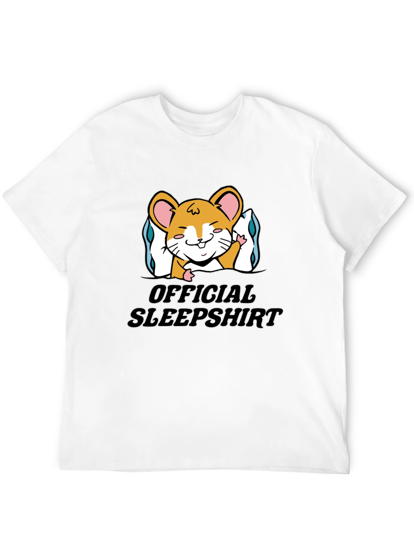 Black Official Sleepshirt Hamster Tee - Black Cotton Blend view 12