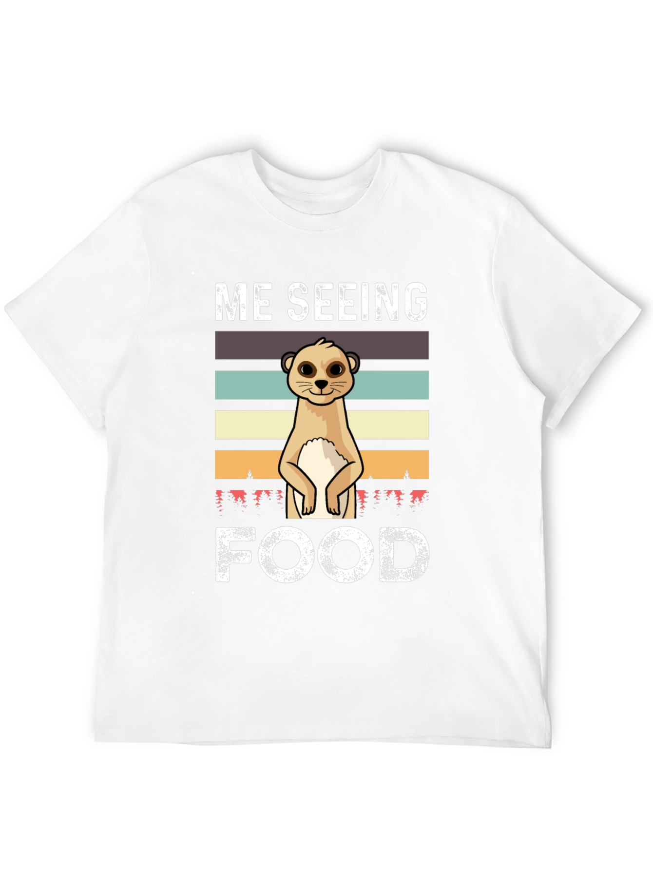 Black Me Seeing Food Meerkat Graphic Tee view 12