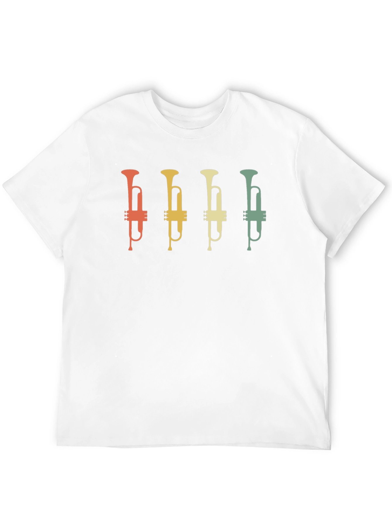 Black Retro Trumpet T-Shirt - Musician Tee view 12