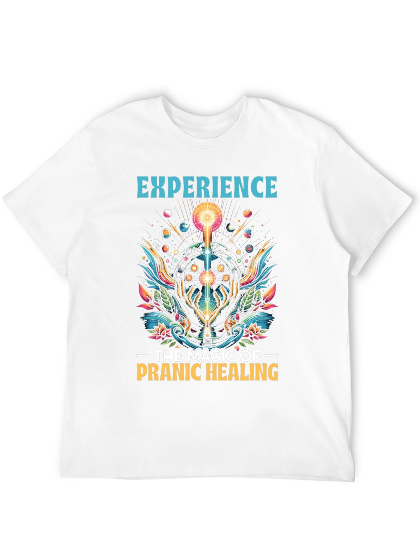 Black Pranic Healing Graphic T-Shirt view 12