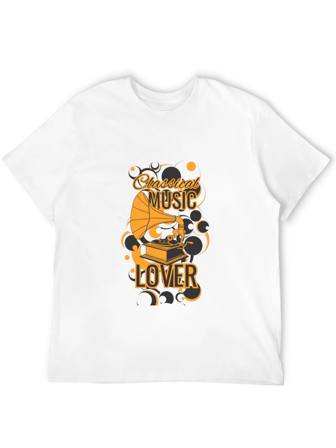 Black Classical Music Lover T-Shirt - Vintage Style view 12