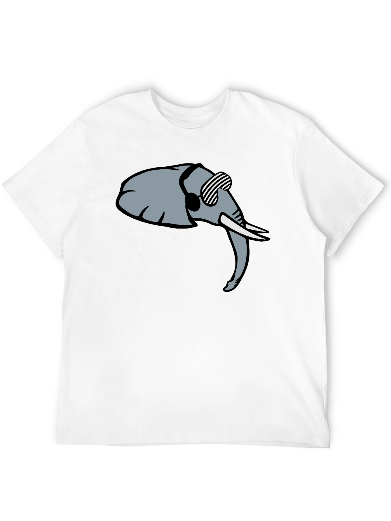 Black Cool Elephant Graphic Tee - Trendy Black Shirt view 12