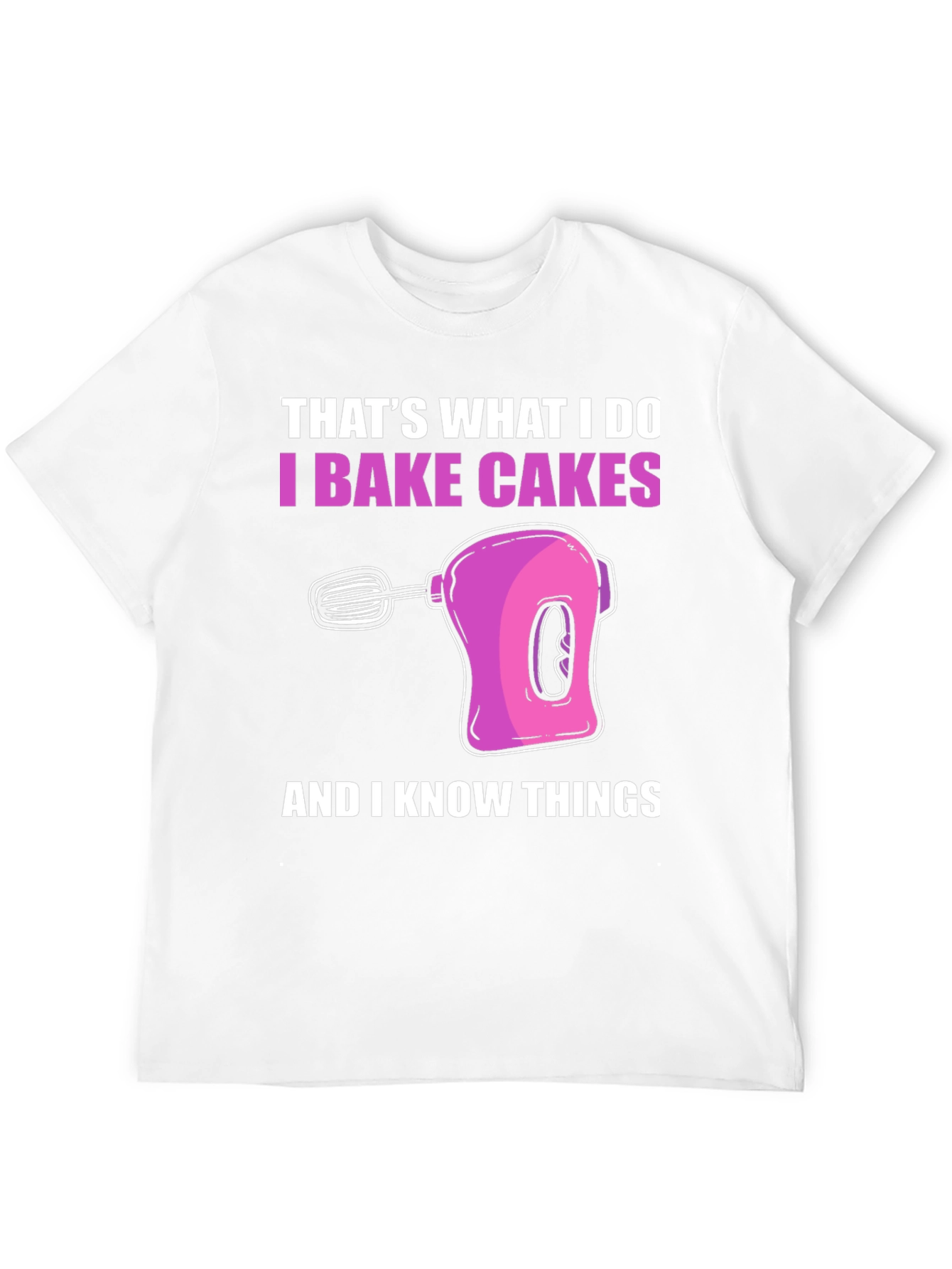 Black I Bake Cakes T-Shirt view 12