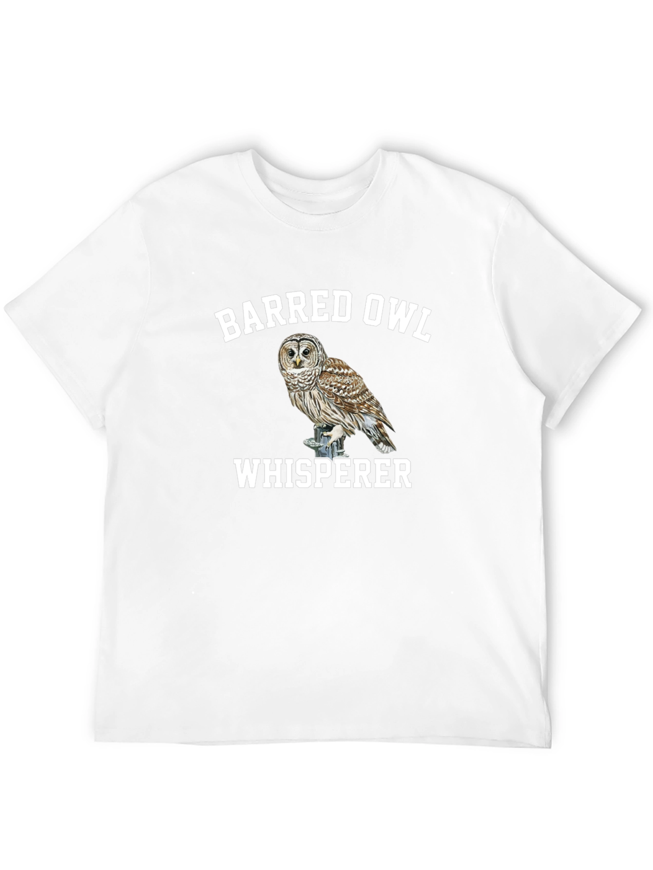 Black Barred Owl Whisperer Black T-Shirt view 12