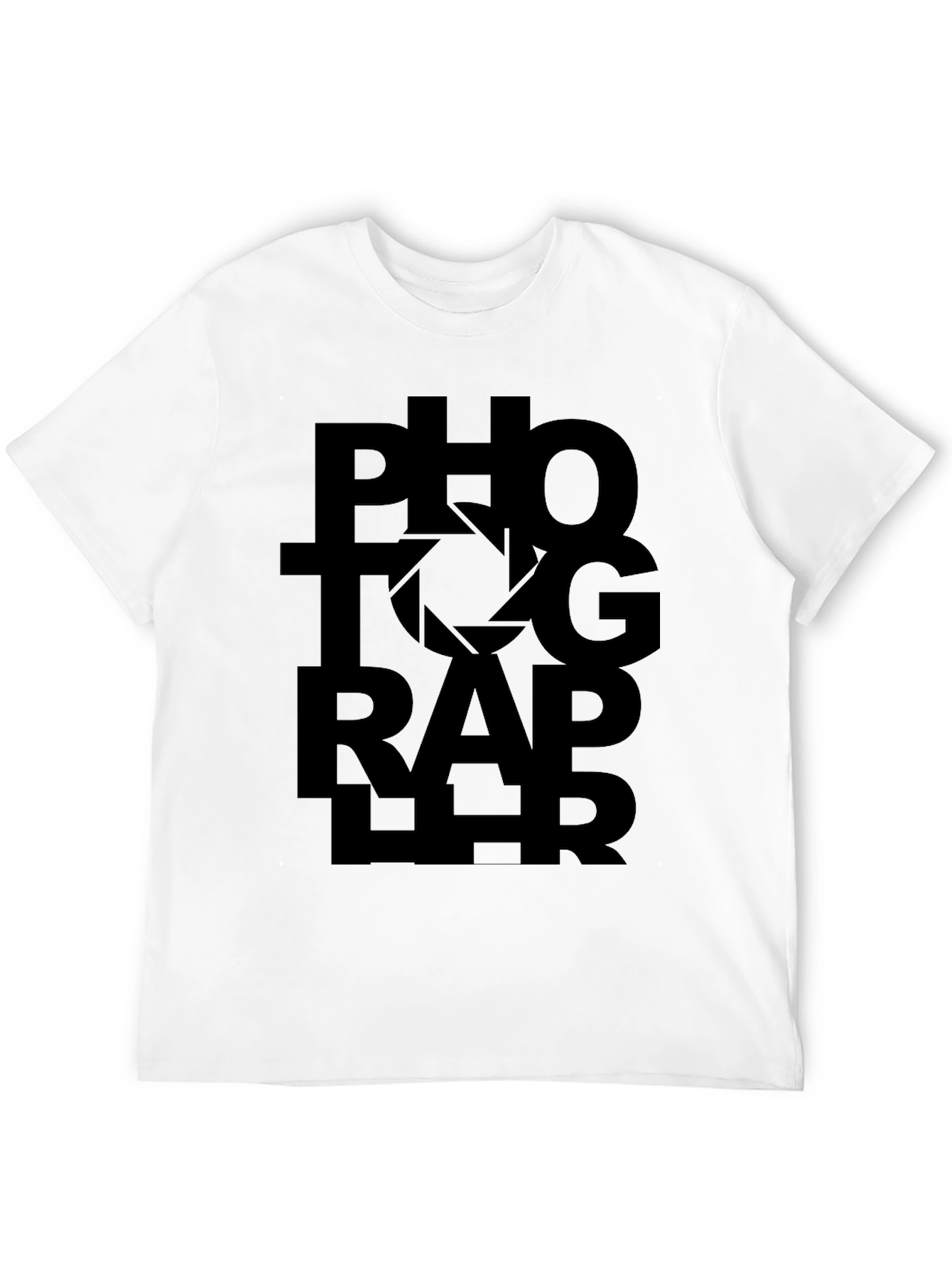 Black Photographer Graphic Tee - Black Unisex T-Shirt view 12