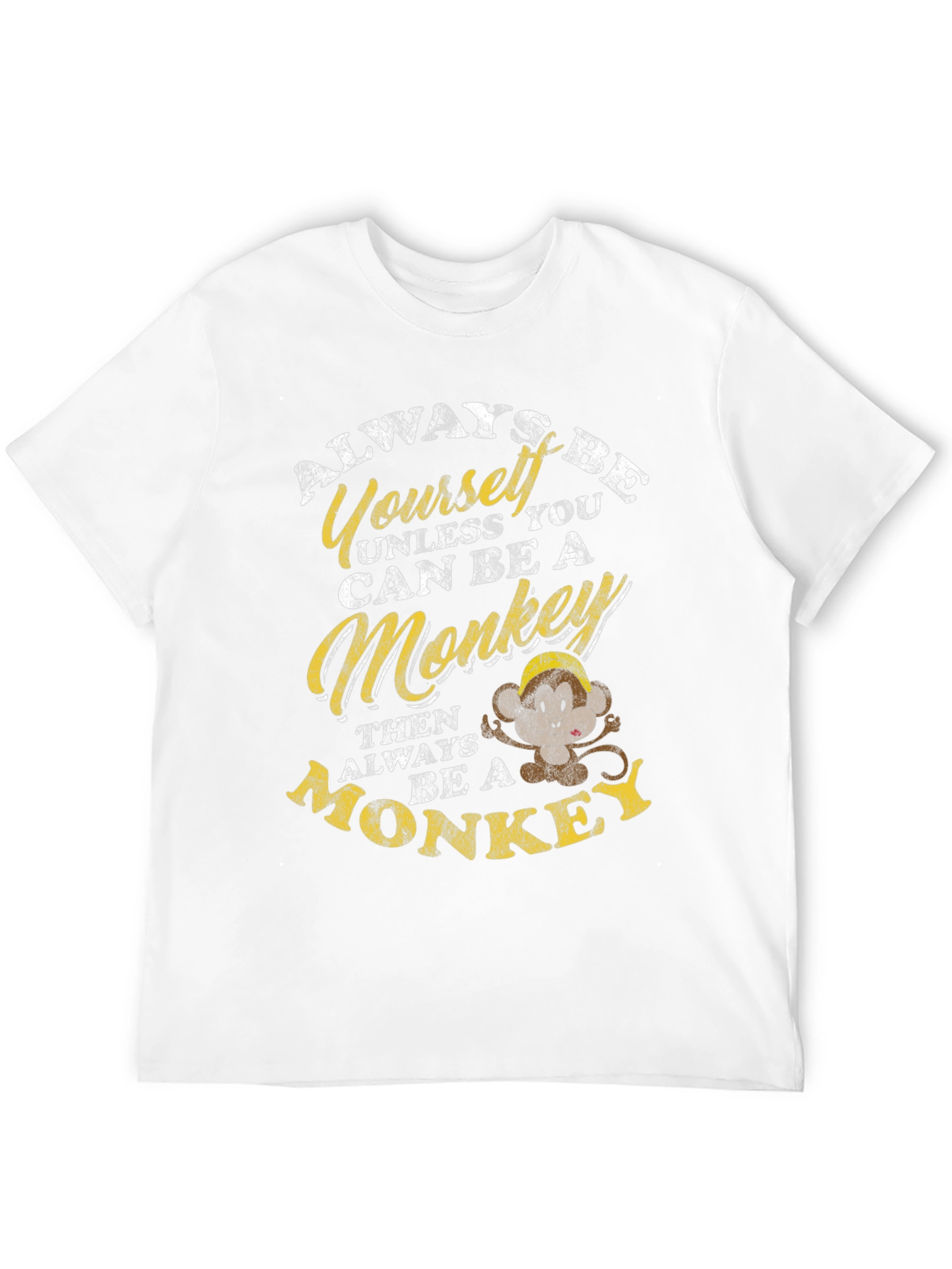 Black Always Be Yourself Unless Monkey T-Shirt view 12