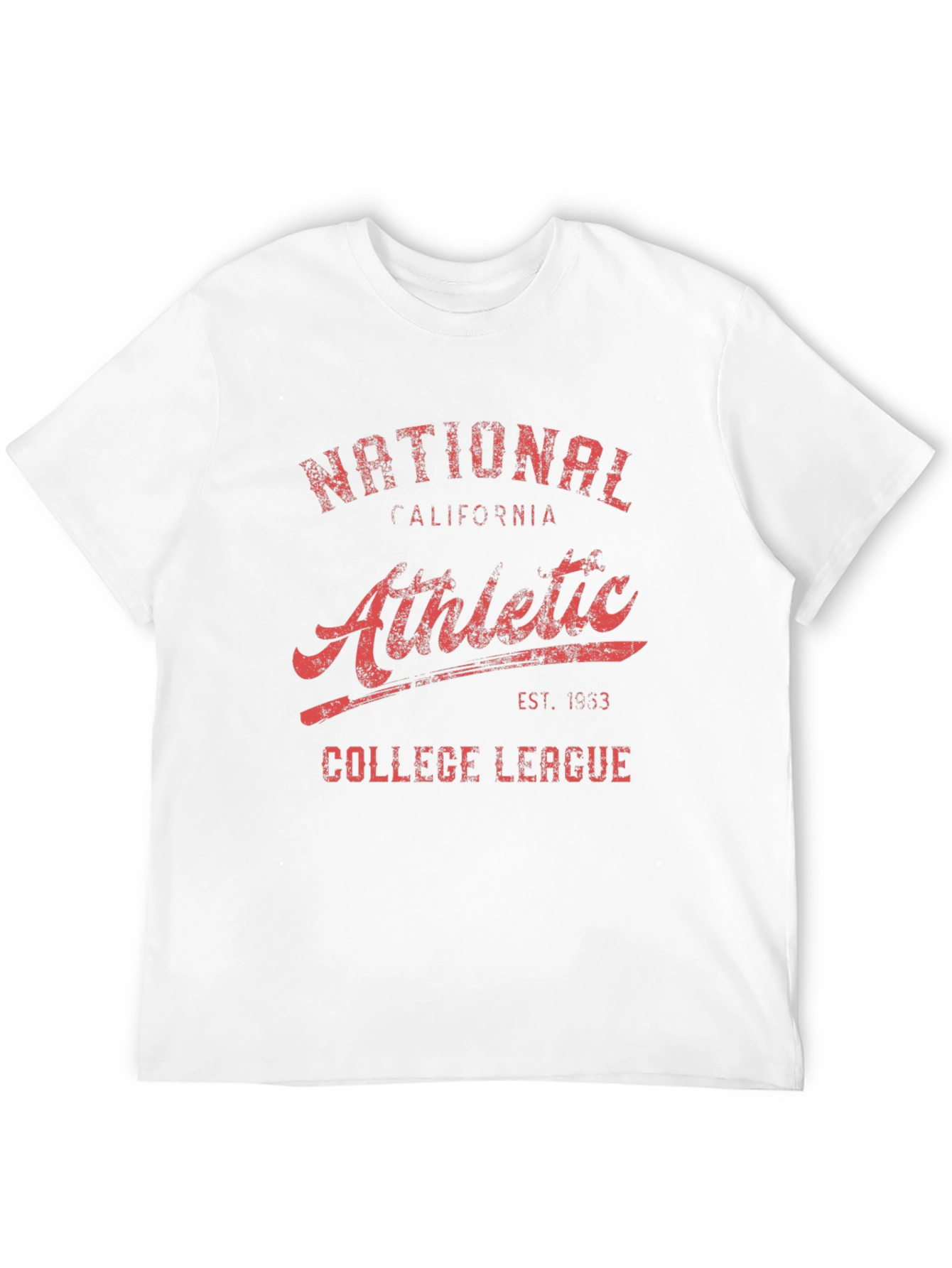 Black Vintage National Athletic College League T-Shirt view 12