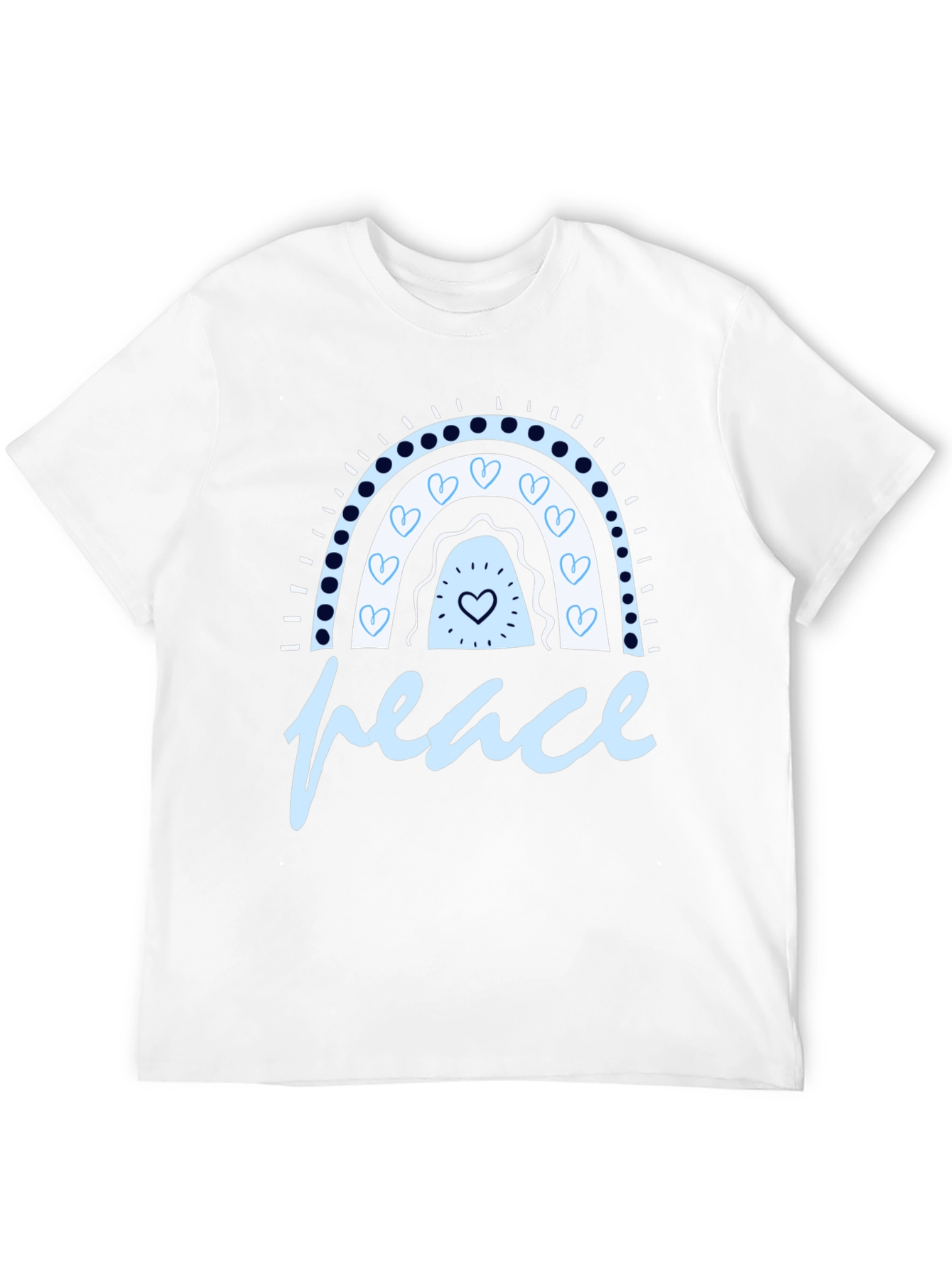 Black Peace Rainbow Graphic Tee - Stylish Comfort view 12