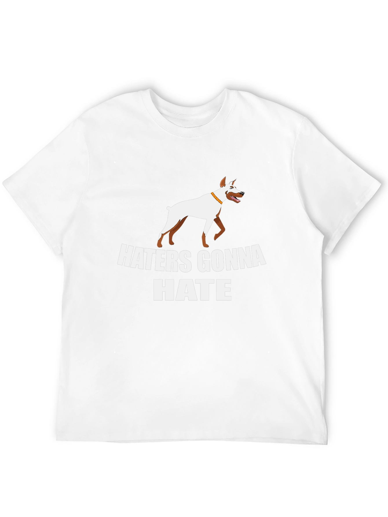 Black Haters Gonna Hate Dog Graphic T-Shirt view 12