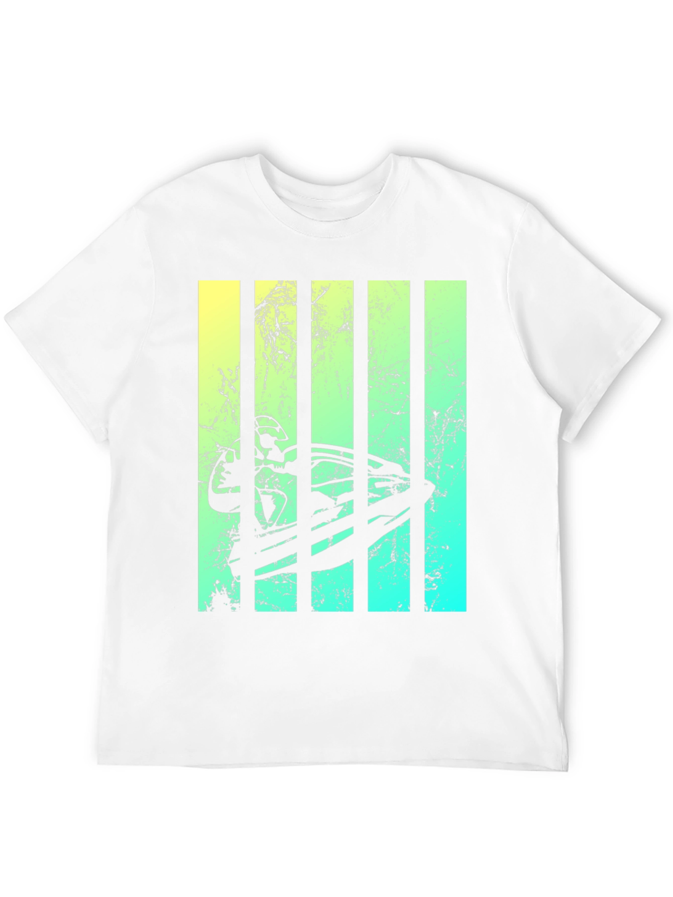 Black Modern Surfboard Graphic Tee view 12