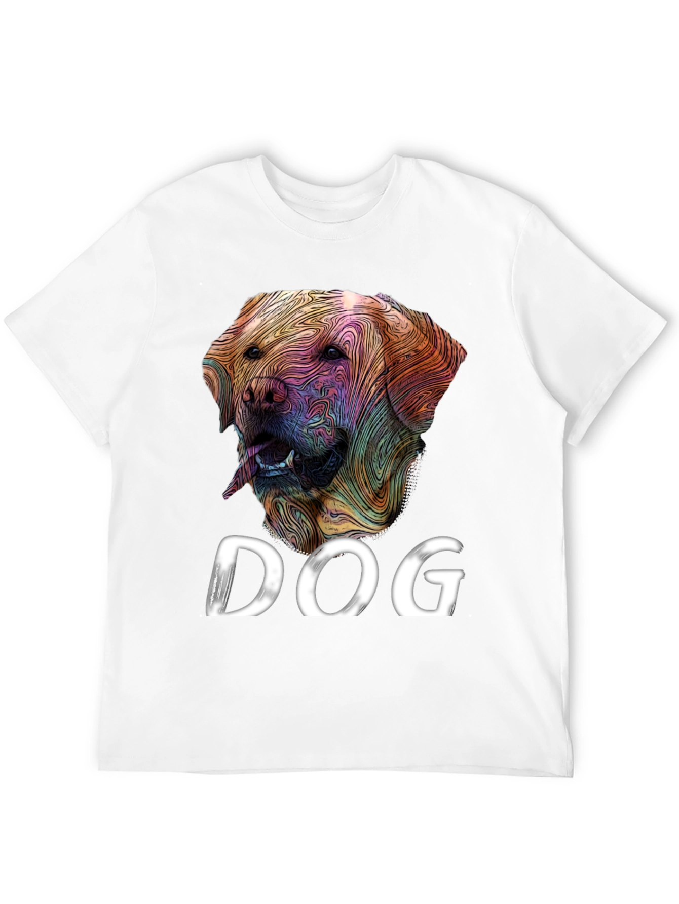 Black Dog Graphic Tee - Artistic Labrador Design view 12