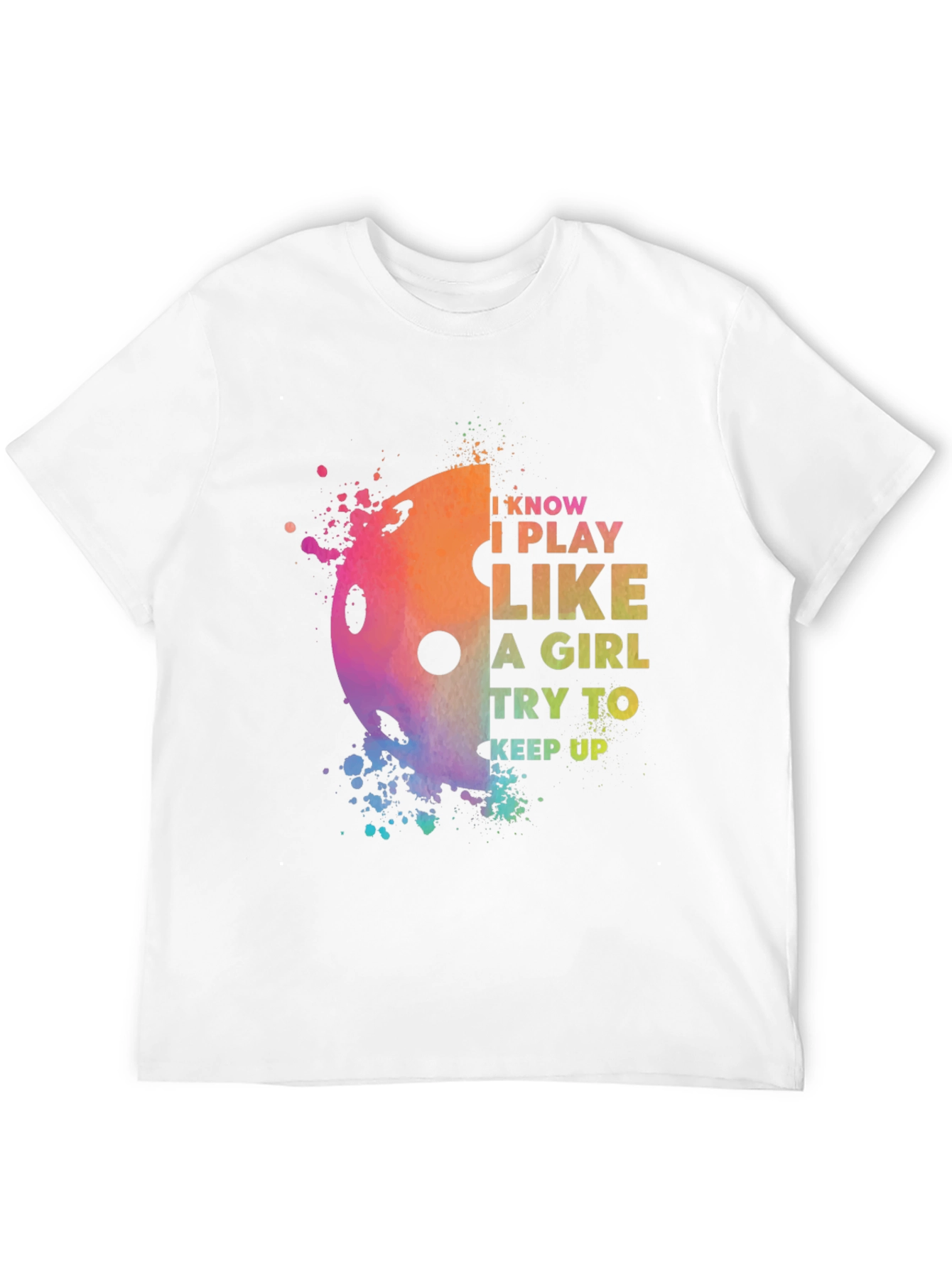 Black Pickleball I Play Like A Girl T-Shirt view 12