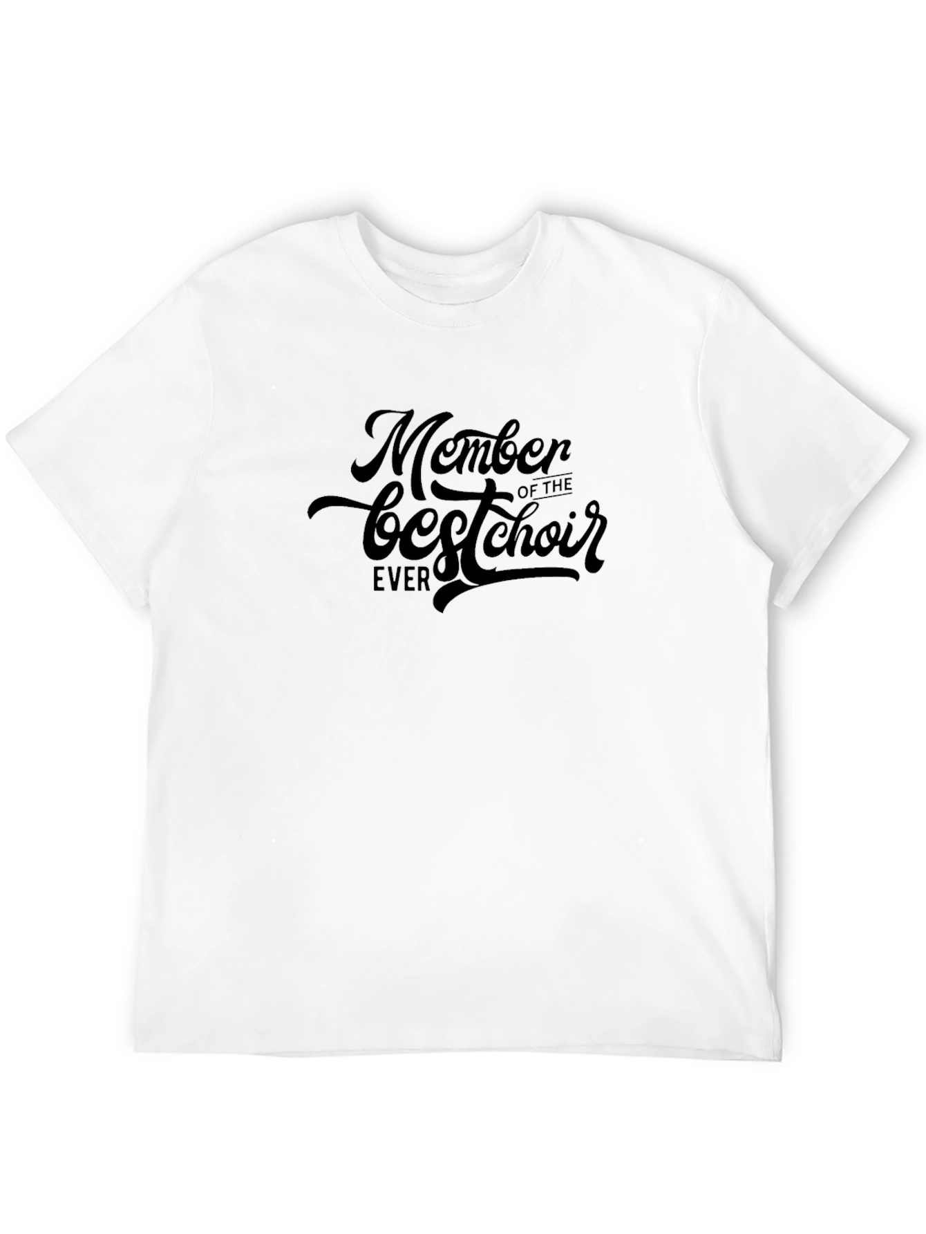 Black Best Choir Member Ever - Unisex Black T-Shirt view 12