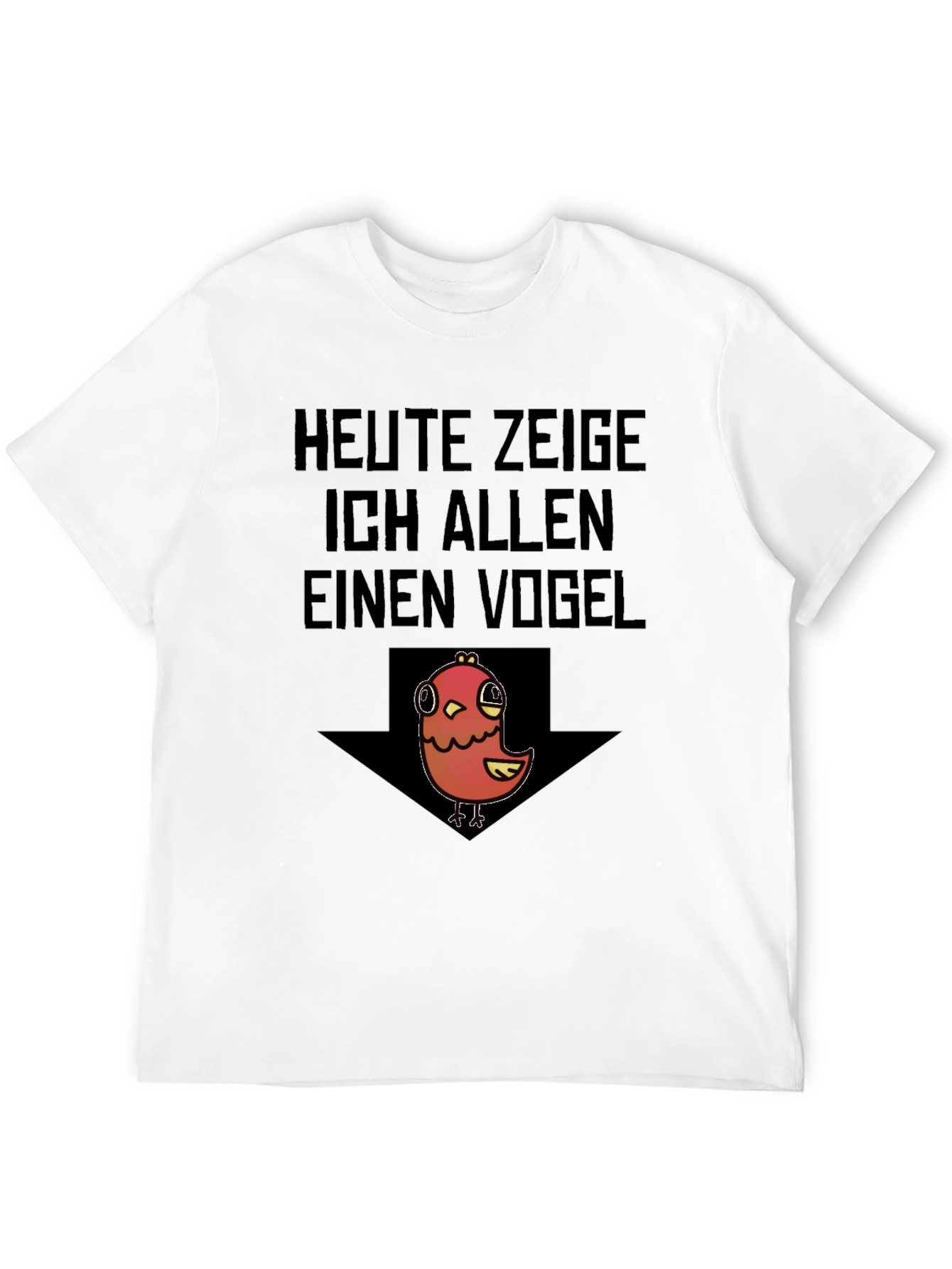 Black Heute Zeige Vogel T-Shirt - Funny Bird Graphic Tee view 12
