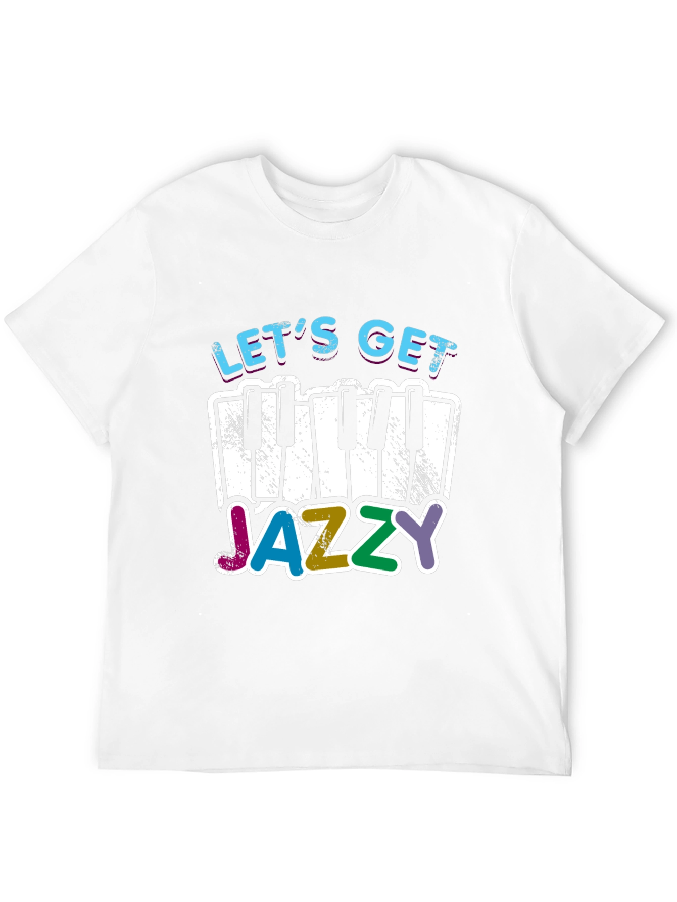 Black Let's Get Jazzy T-Shirt - Music Lover Tee view 12