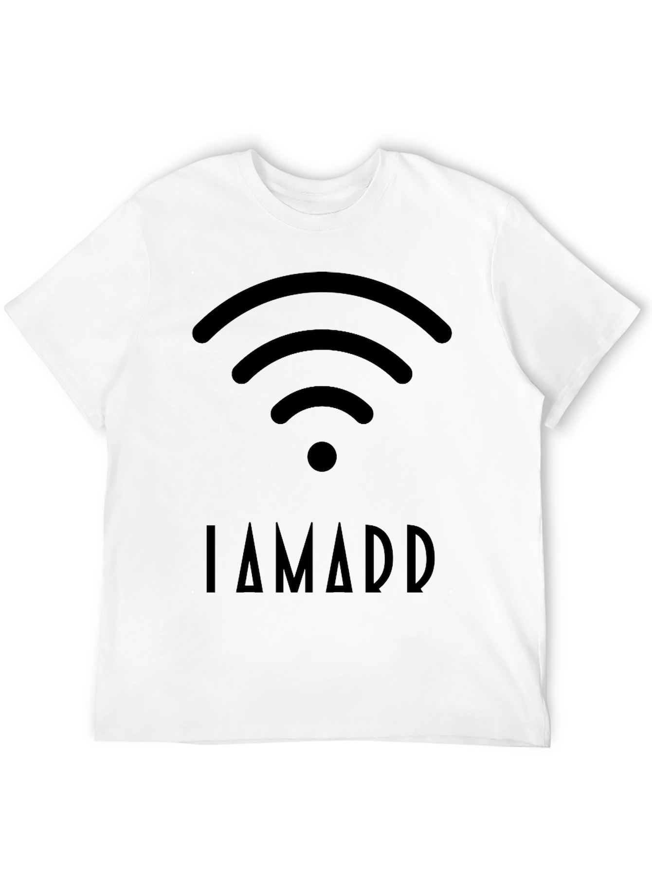 Black I AM ADD WiFi Humor T-Shirt - Black view 12