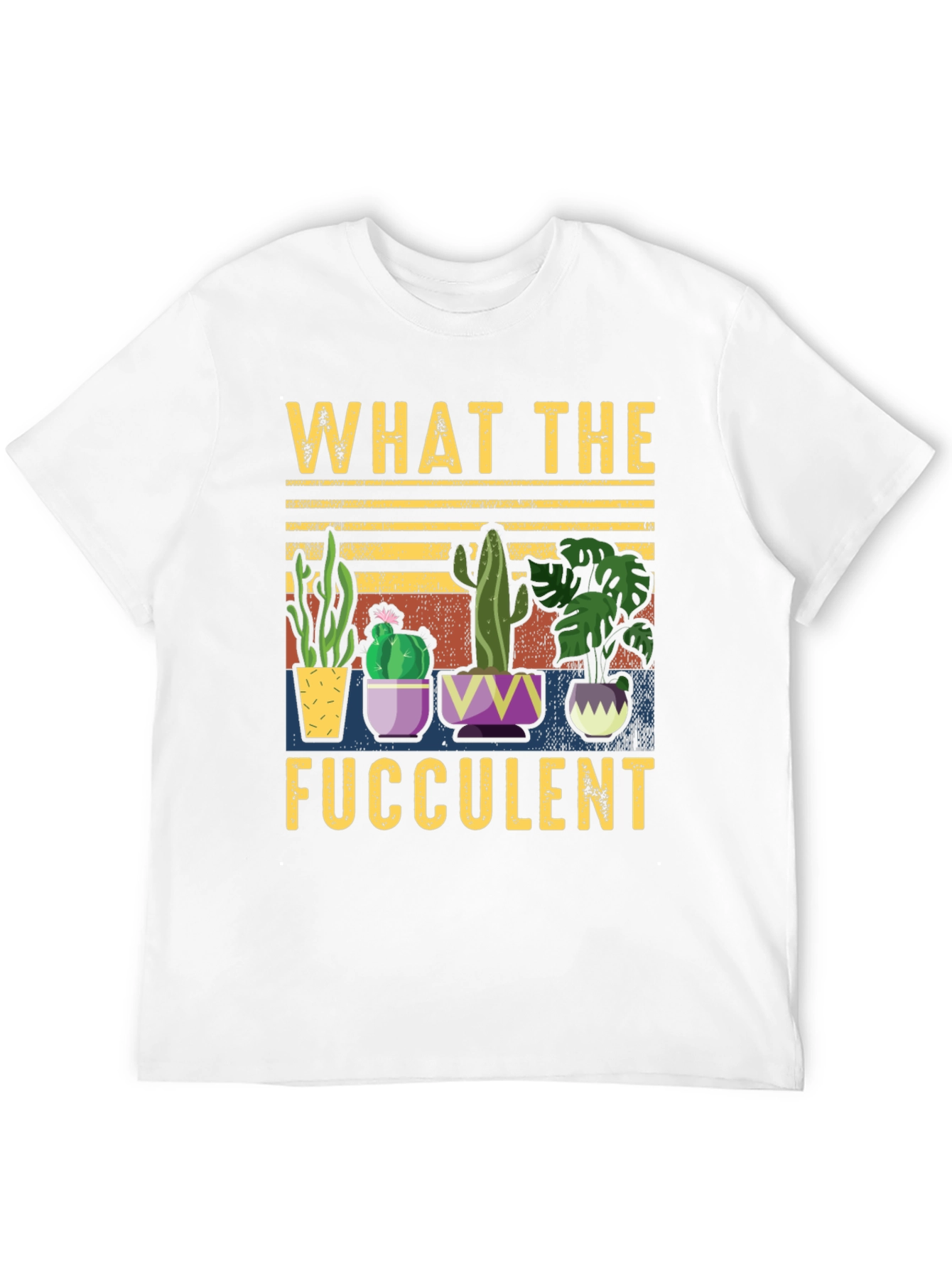 Black What the Fucculent T-Shirt Funny Succulent Plant Lover Tee view 12