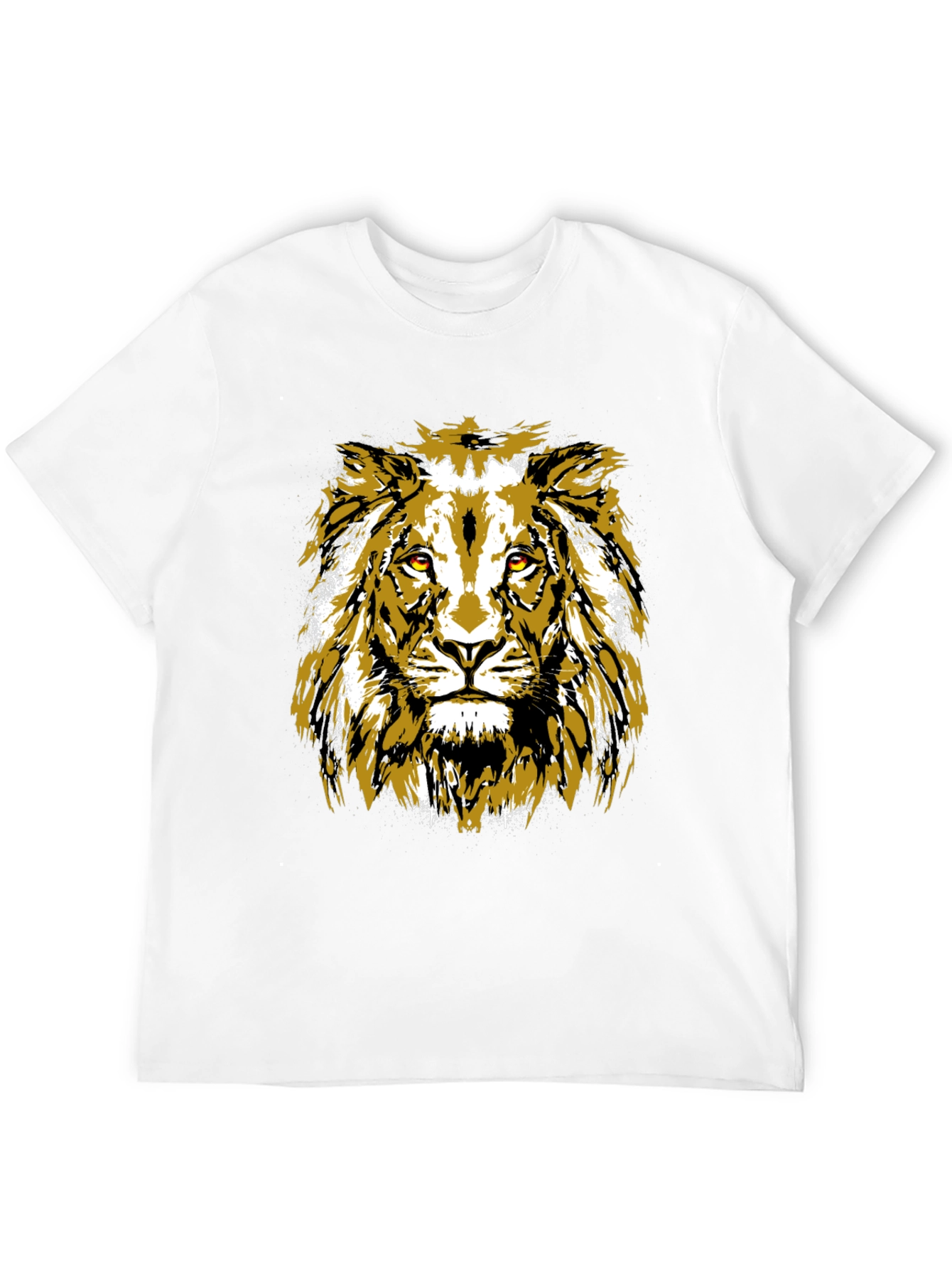 Black Lion Graphic Black T-Shirt view 12