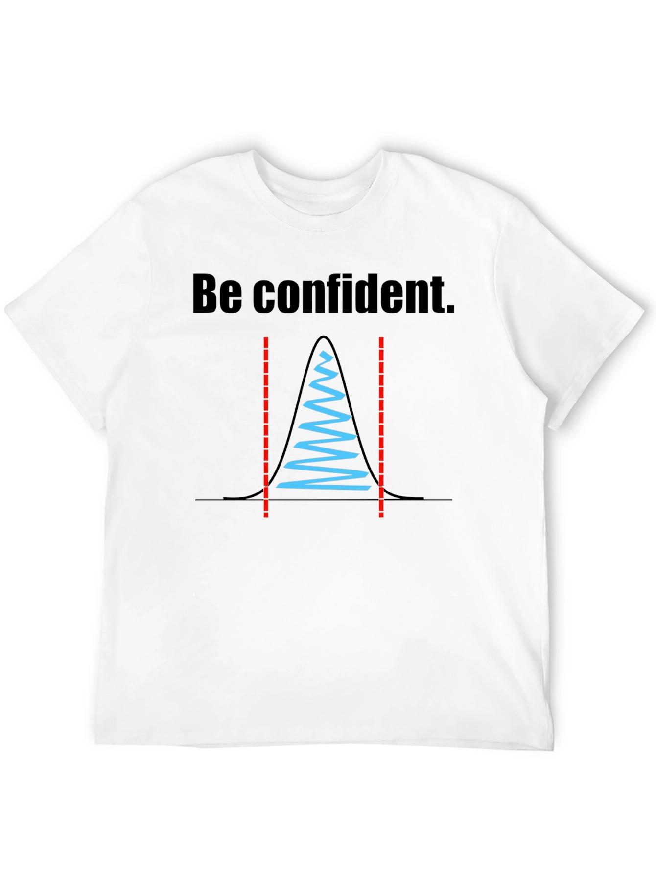 Black Be Confident Statistician T-Shirt view 12