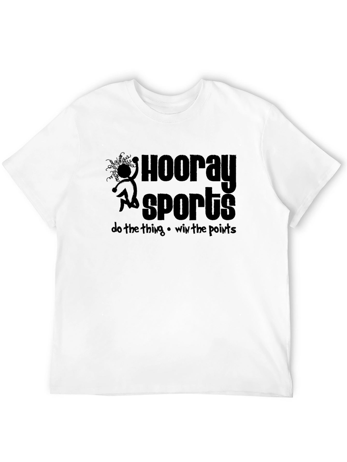 Black Hooray Sports Graphic T-Shirt - Black Cotton Tee view 12