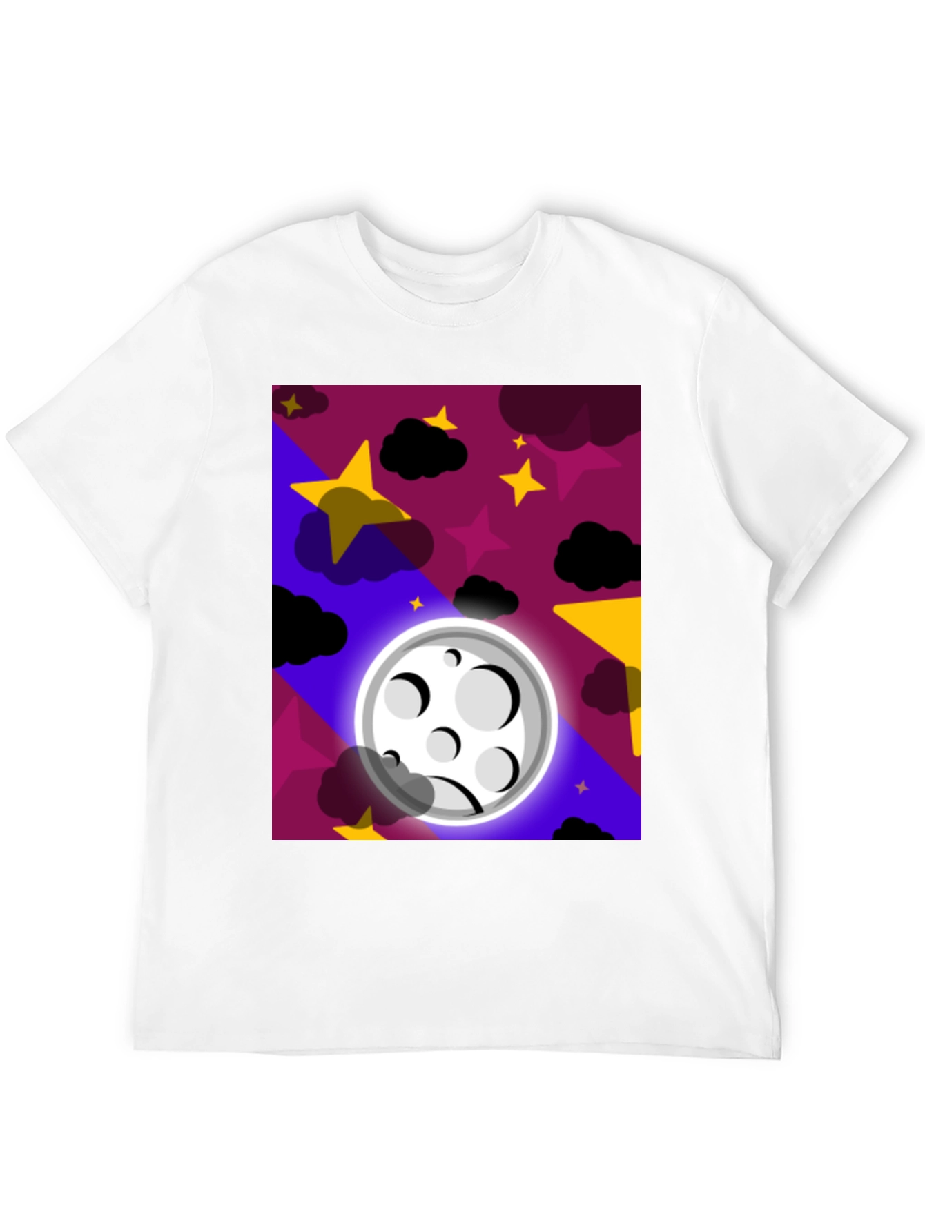 Black Celestial Dreams T-Shirt - Starry Night Moon Design view 12