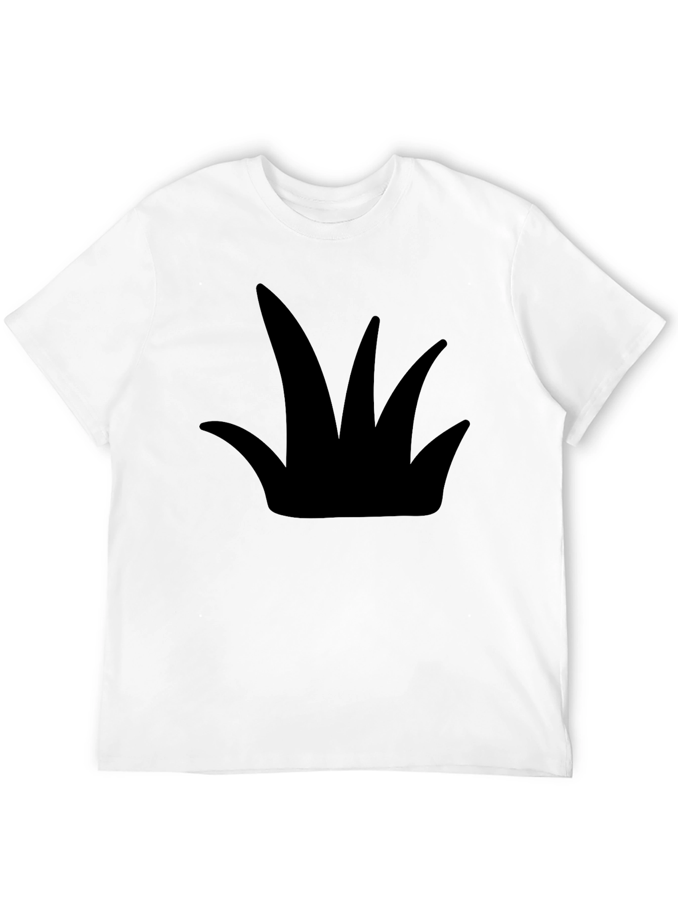 Black Bold Graphic Tee - Black Crown Design view 12