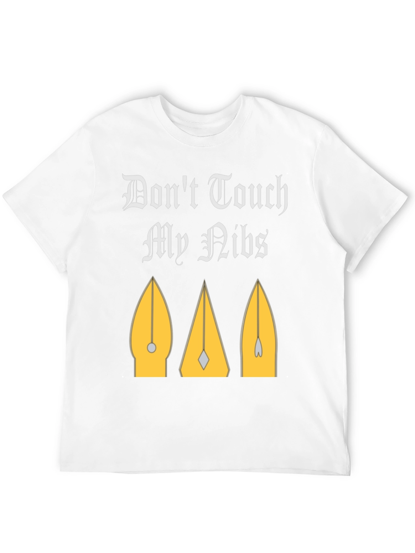 Black Don't Touch My Nibs T-Shirt view 12