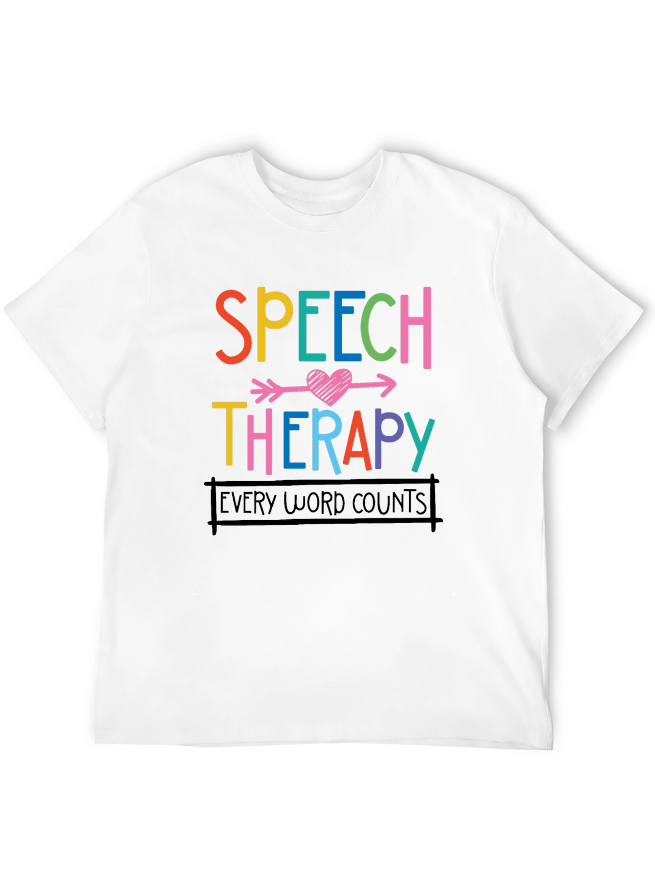 Black Speech Therapy Shirt - Every Word Counts view 12