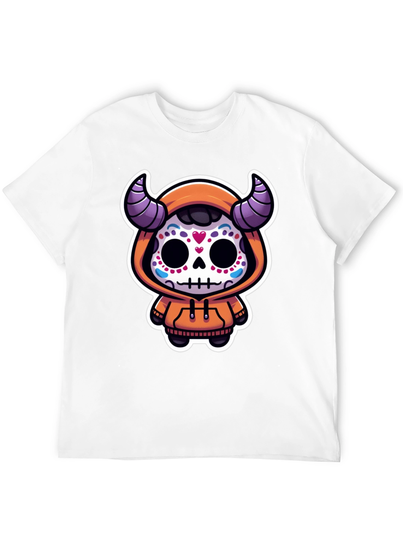 Black Sugar Skull Devil Kid's Graphic Tee view 12
