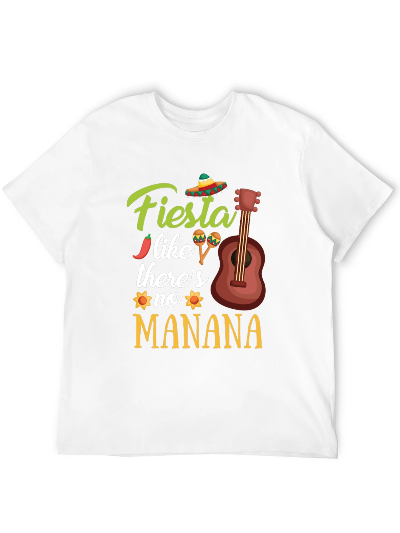 Black Fiesta Like There's No Manana T-Shirt view 12