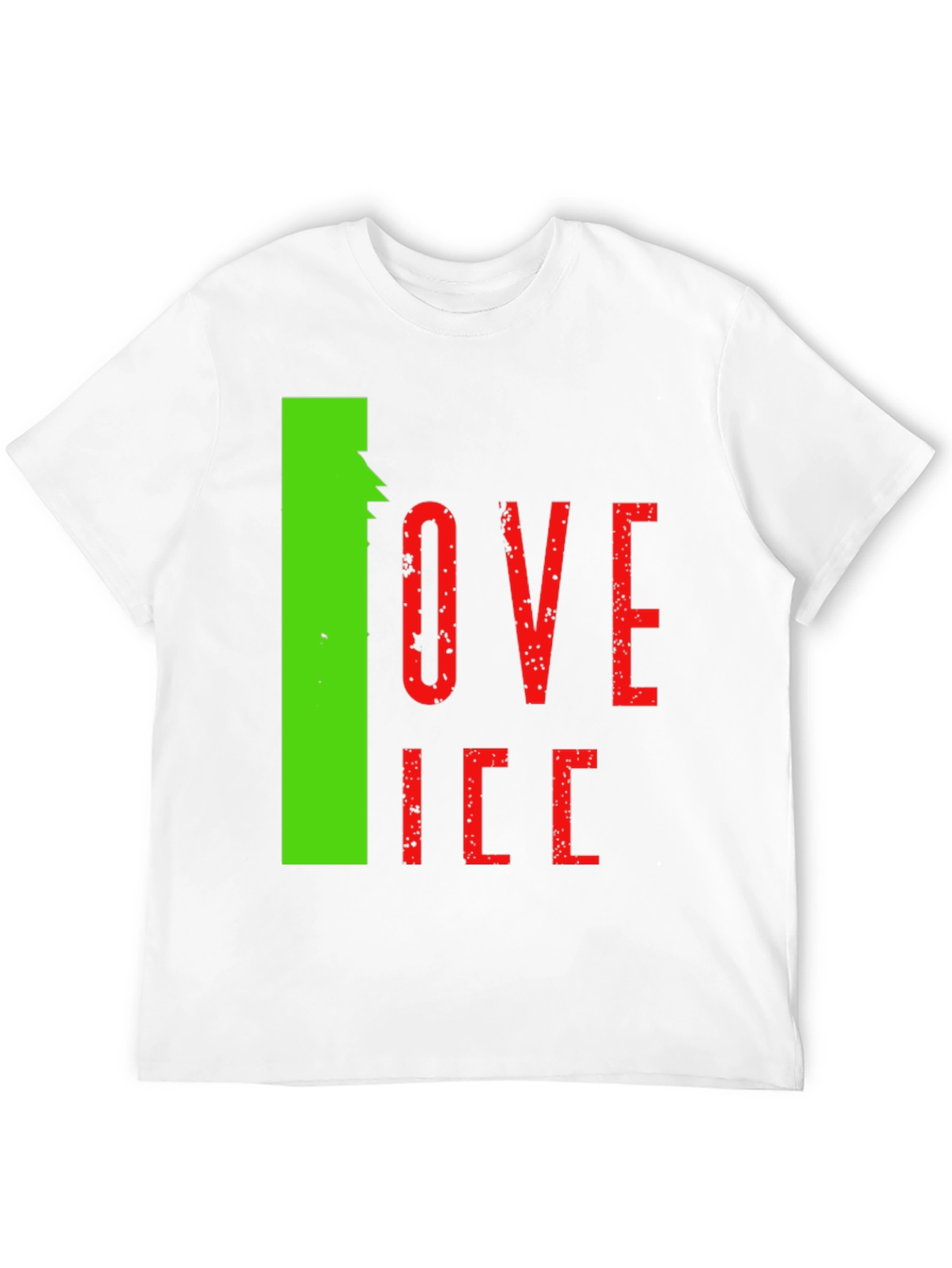 Black I Love Ice Novelty Graphic T-Shirt view 12