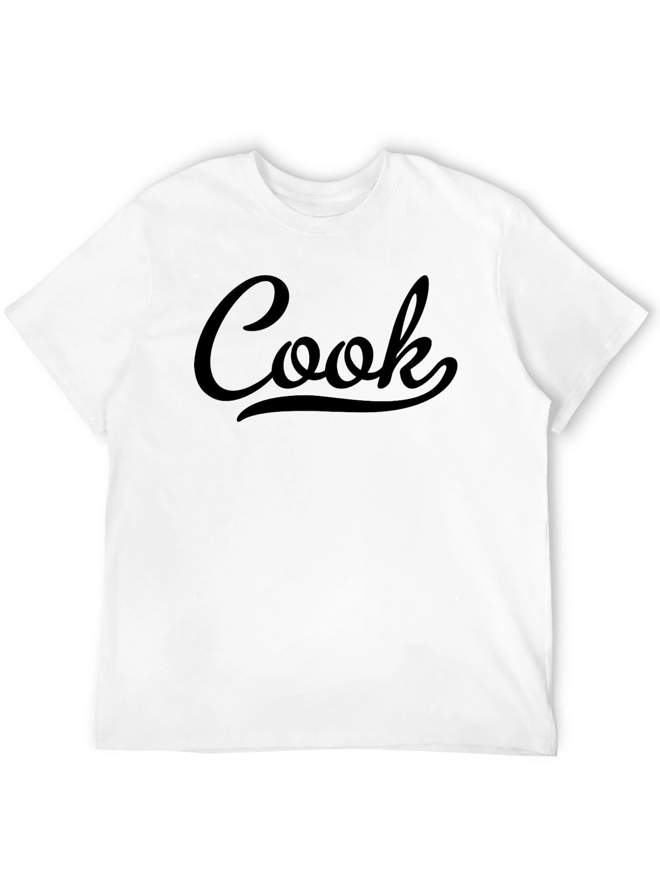 Black Cook Script Black T-Shirt view 12