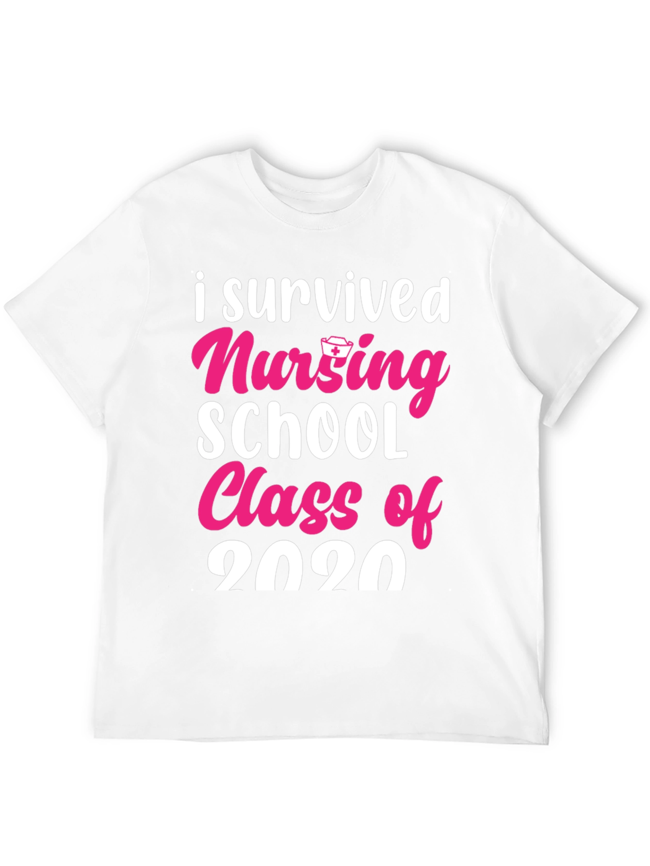 Black I Survived Nursing School Class of 2020 T-Shirt view 12