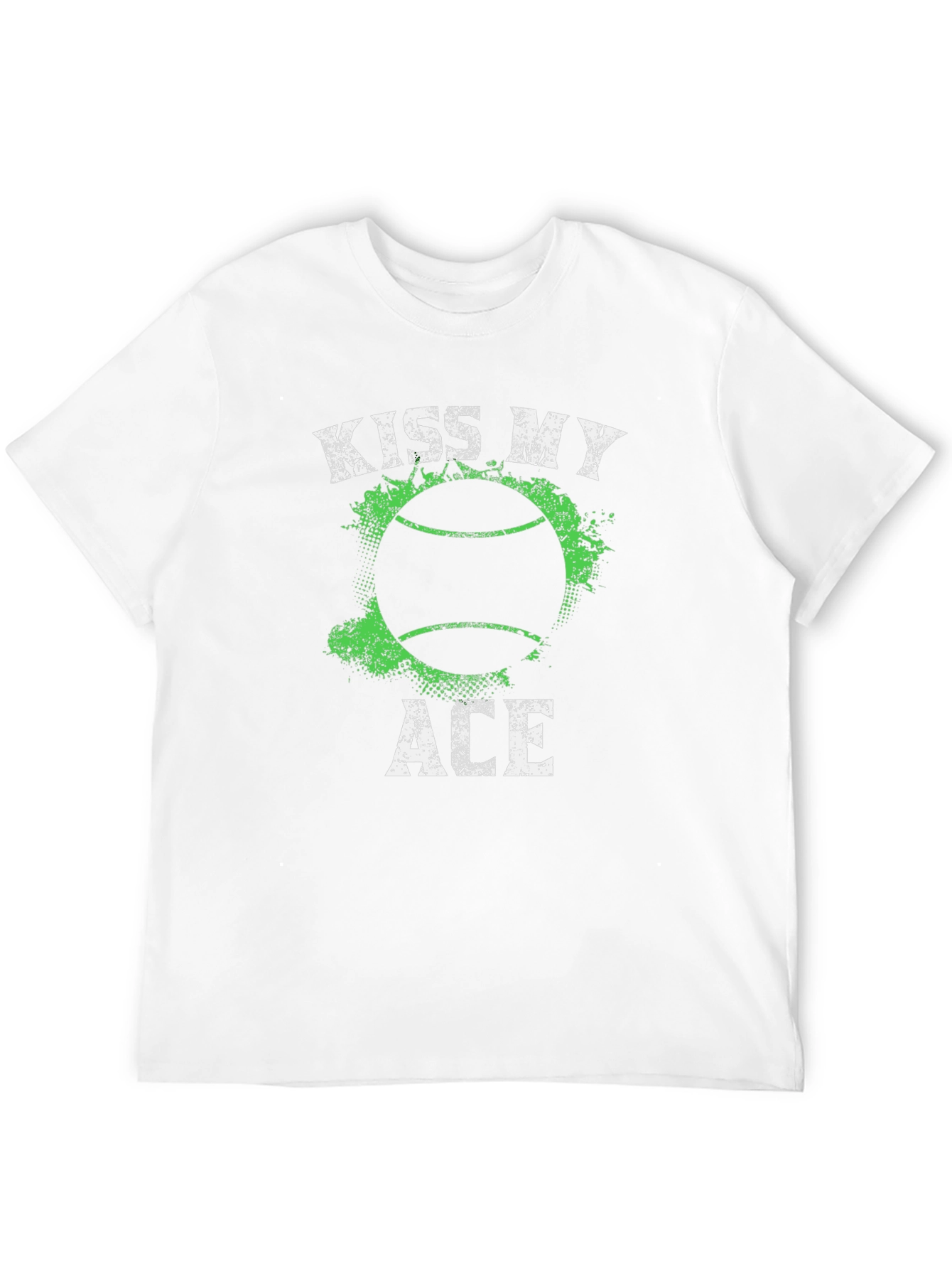 Kiss My Ace Tennis T-Shirt - Black Graphic Tee - 12