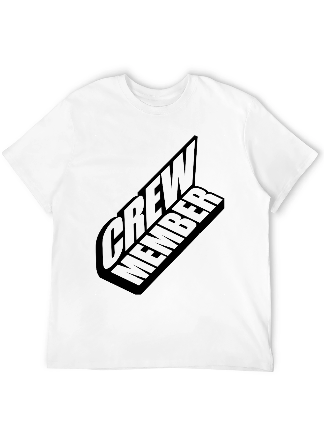 Black Crew Member Graphic Black T-Shirt view 12