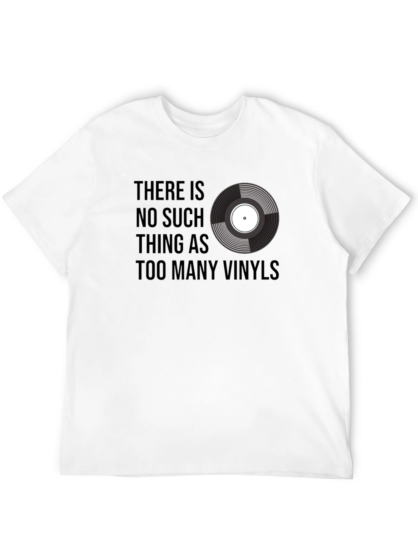 Black Vinyl Record T-Shirt - Music Lover Tee view 12