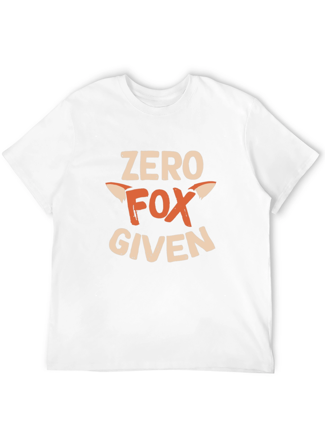 Black Zero Fox Given Graphic T-Shirt -  Funny Animal Tee view 12