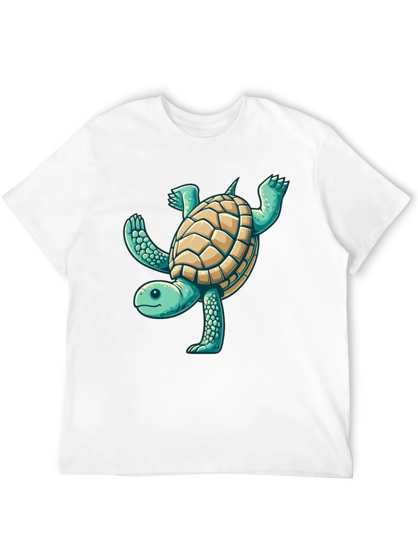 Black Fun Turtle Graphic Black T-Shirt view 12