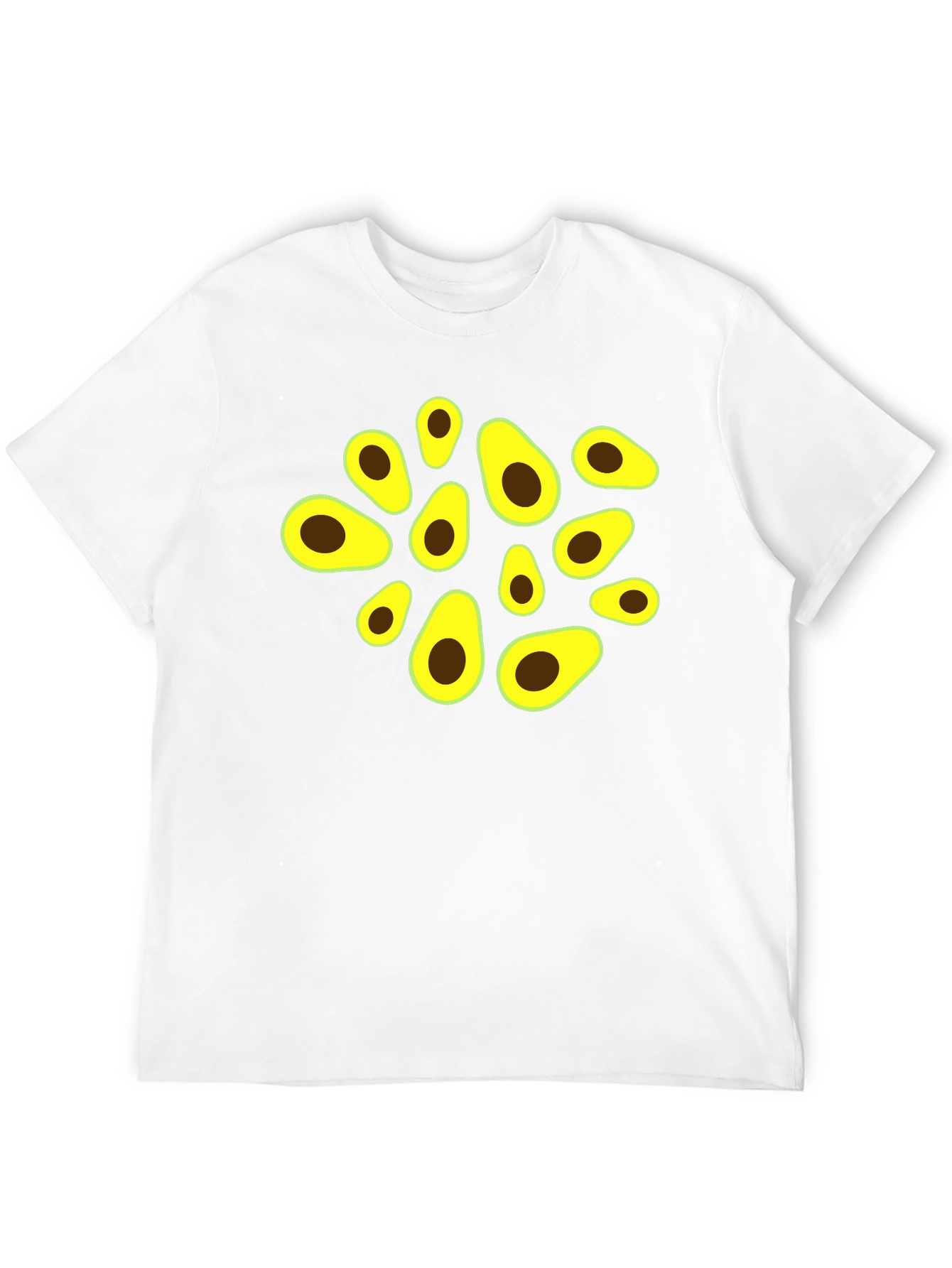Black Avocado Graphic Black T-Shirt view 12