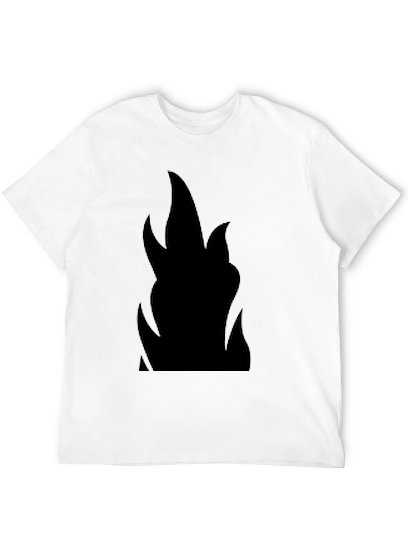 Black Flame Graphic Black T-Shirt view 12