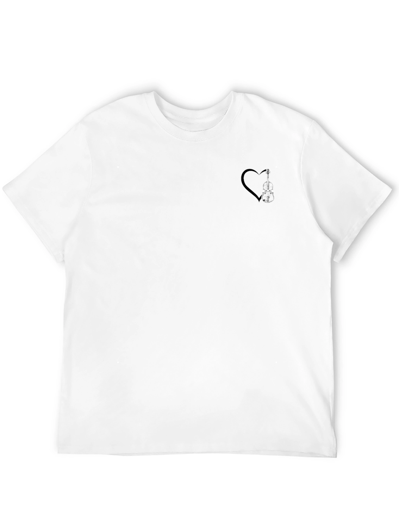 Black Black Heart Graphic Tee - Modern Casual Style view 12