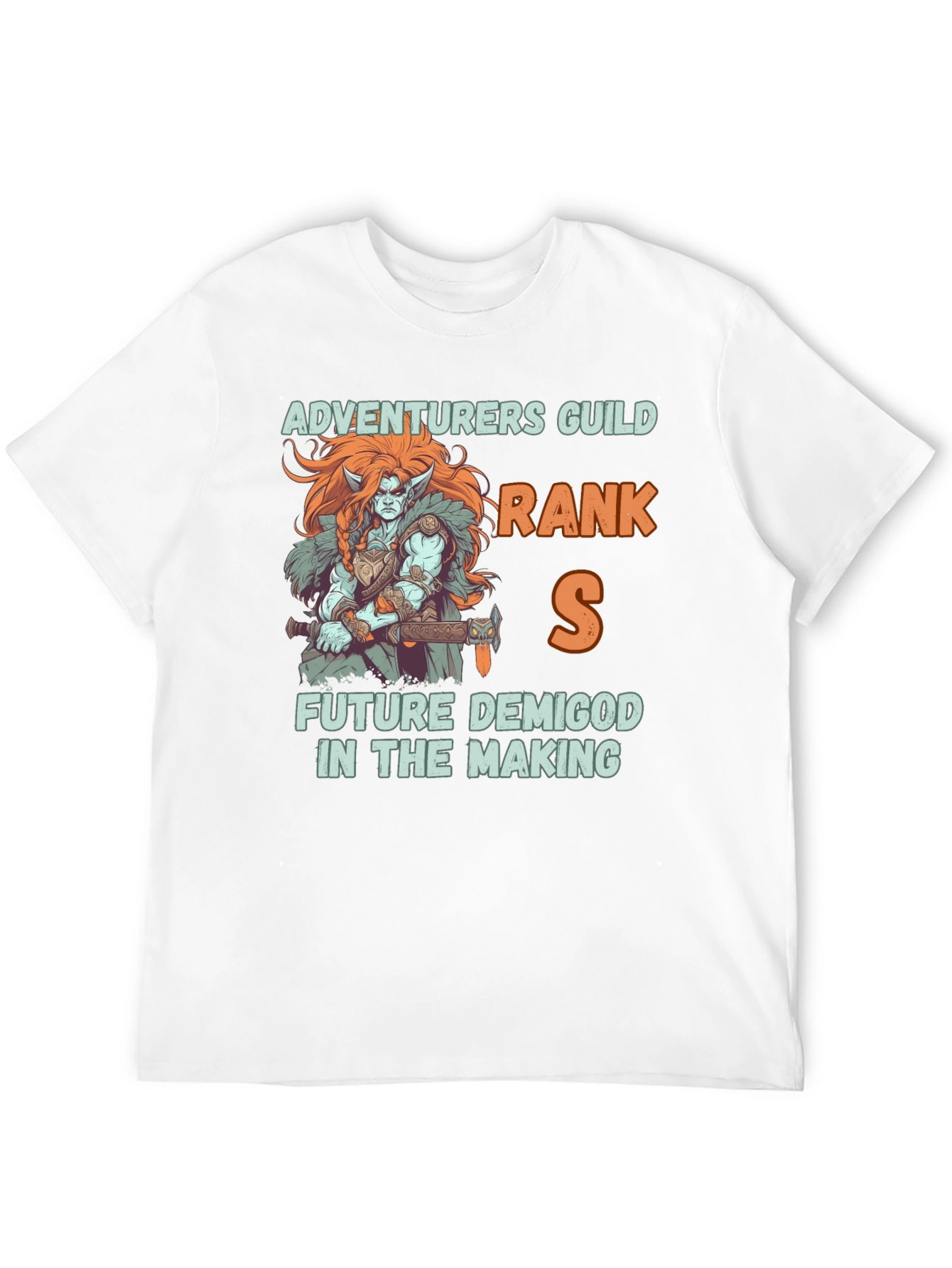 Black Adventurers Guild Rank S Demigod T-Shirt view 12
