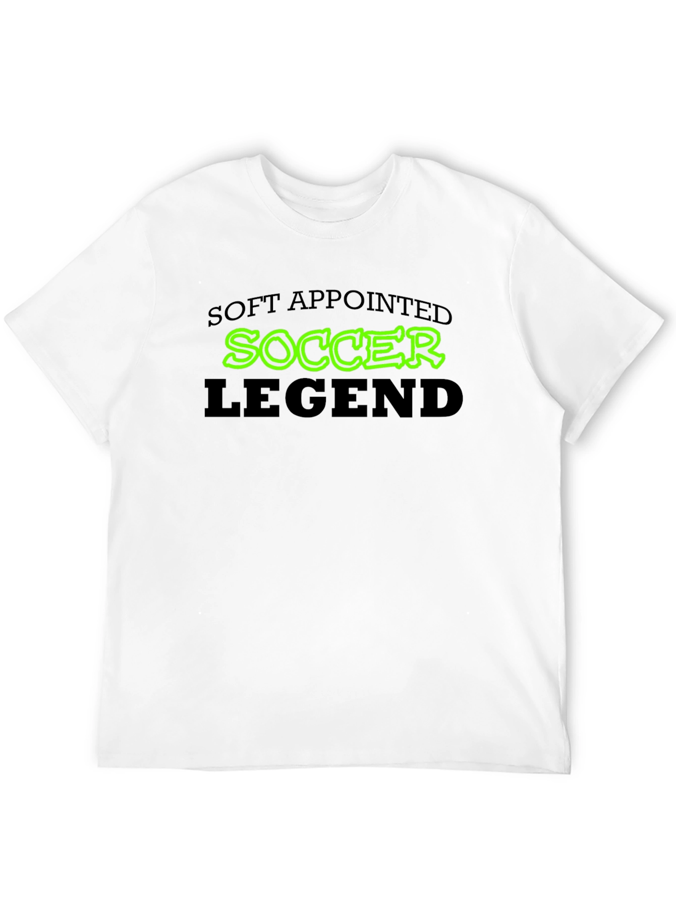 Black Soft Appointed Soccer Legend T-Shirt view 12