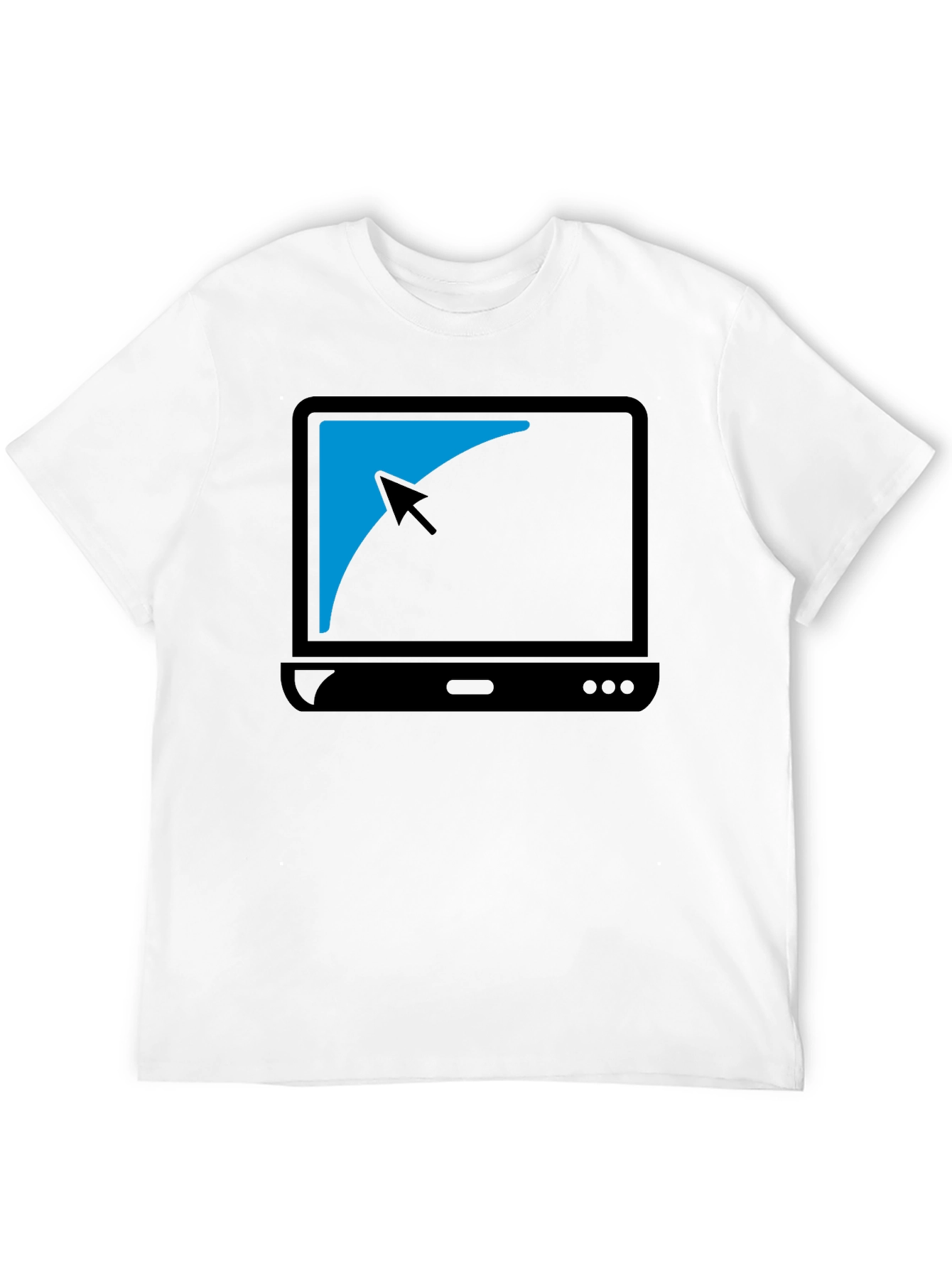 Black Black Laptop Graphic T-Shirt - Modern Style view 12
