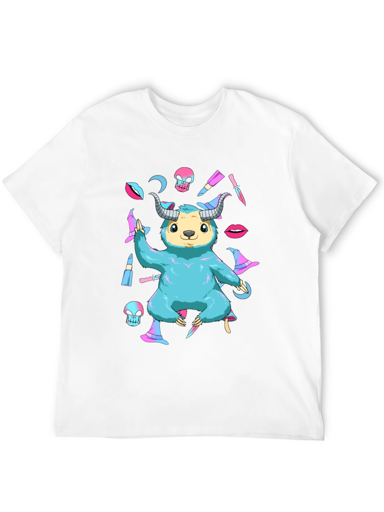 Black Witchcraft Sloth Graphic Tee view 12